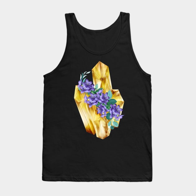 Crystal Magic Citrine Tank Top by TianquiztliCreations